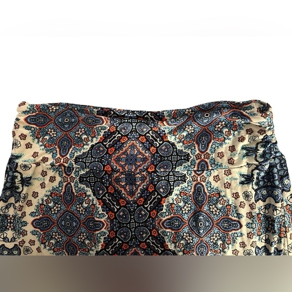 Artisan NY maxi skirt Large mixed media pull on White Lotus Boho Hippie - Picture 8 of 9